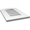Ekena Millwork Arch Top Surface Mount PVC Gable Vent: Functional, w/ 3-1/2"W x 1"P Standard Frame, 14"W x 22"H GVPAR14X2201SF - alternate 4